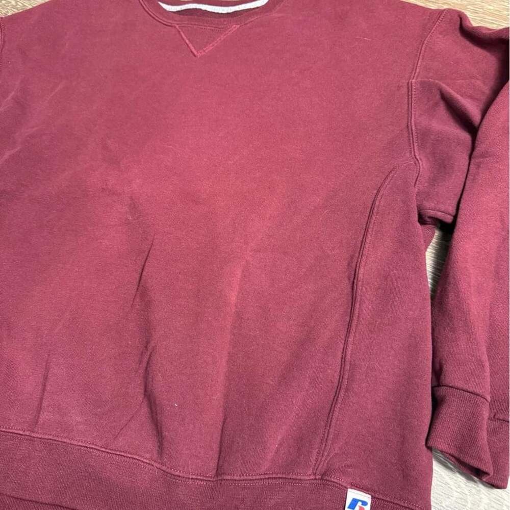 Russell Athletic Burgundy Crewneck Sweatshirt Vintage